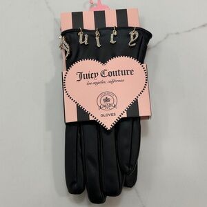 Juicy Couture Black Elegant Gloves